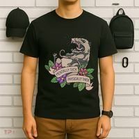 Possum Mentally Sick Physically Thick T-Shirt thumb 6