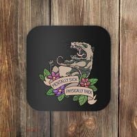 Possum Mentally Sick Physically Thick Coaster thumb 0