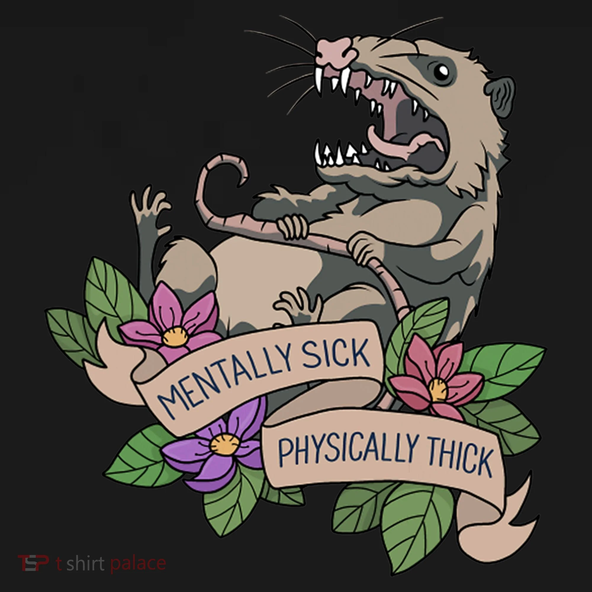 Possum Mentally Sick Physically Thick Women's Tank Top