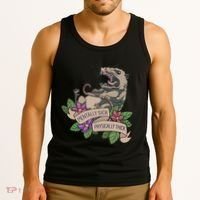 Possum Mentally Sick Physically Thick Tank Top thumb 3