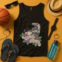 Possum Mentally Sick Physically Thick Tank Top thumb 4