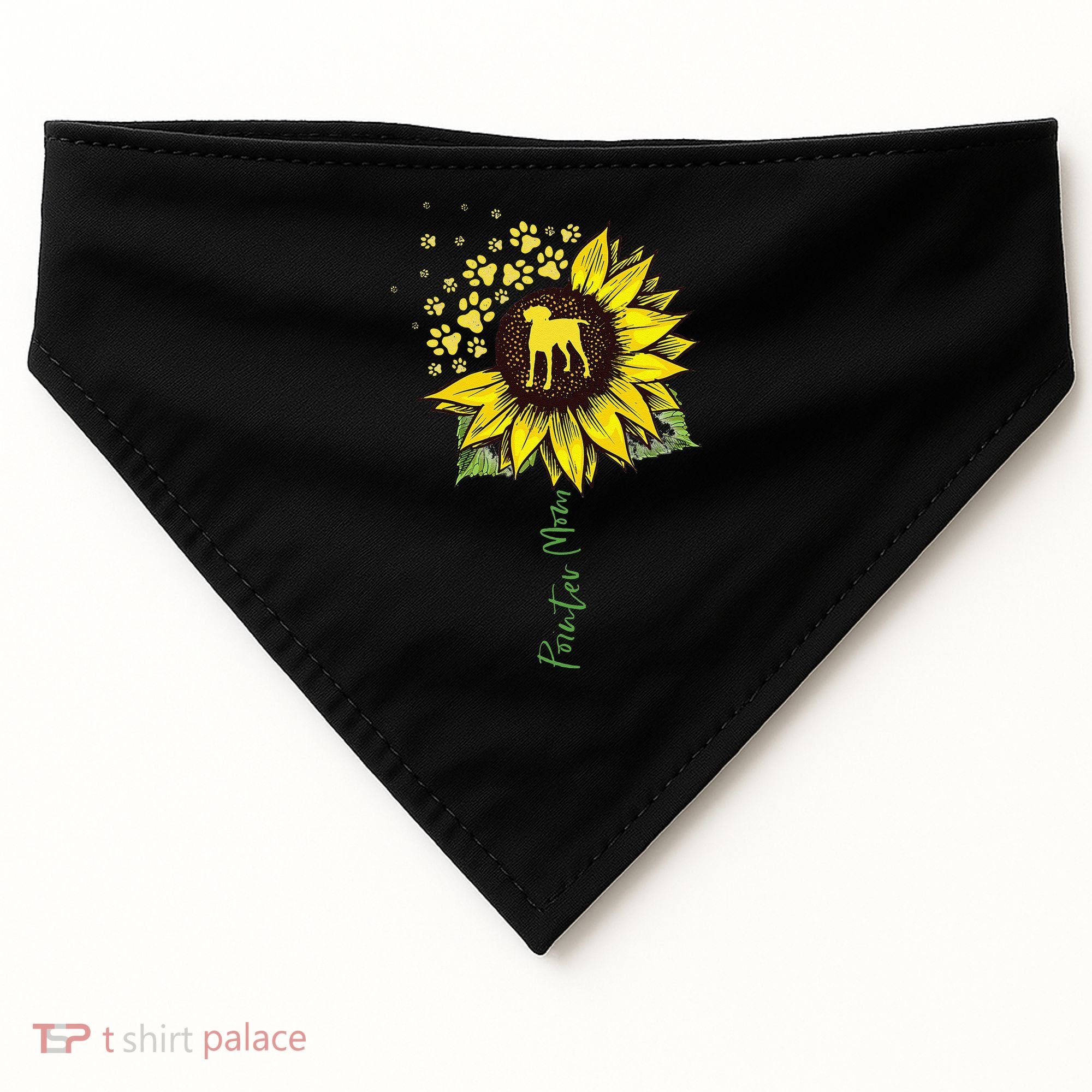 Pointer Mom Sunflower German Shorthaired Pointer Gifts Dog USA-Made Doggie Bandana