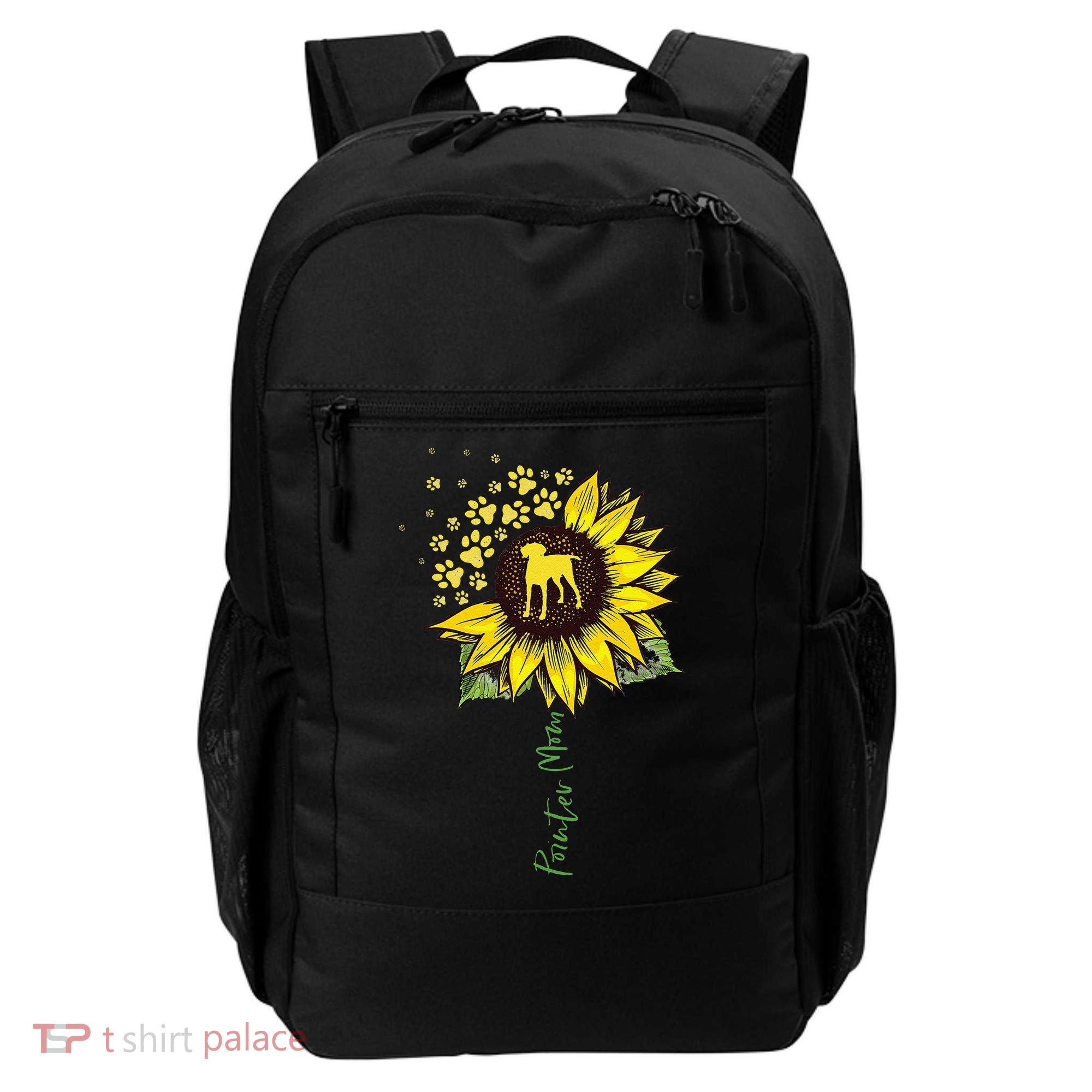 Pointer Mom Sunflower German Shorthaired Pointer Gifts Dog Backpack