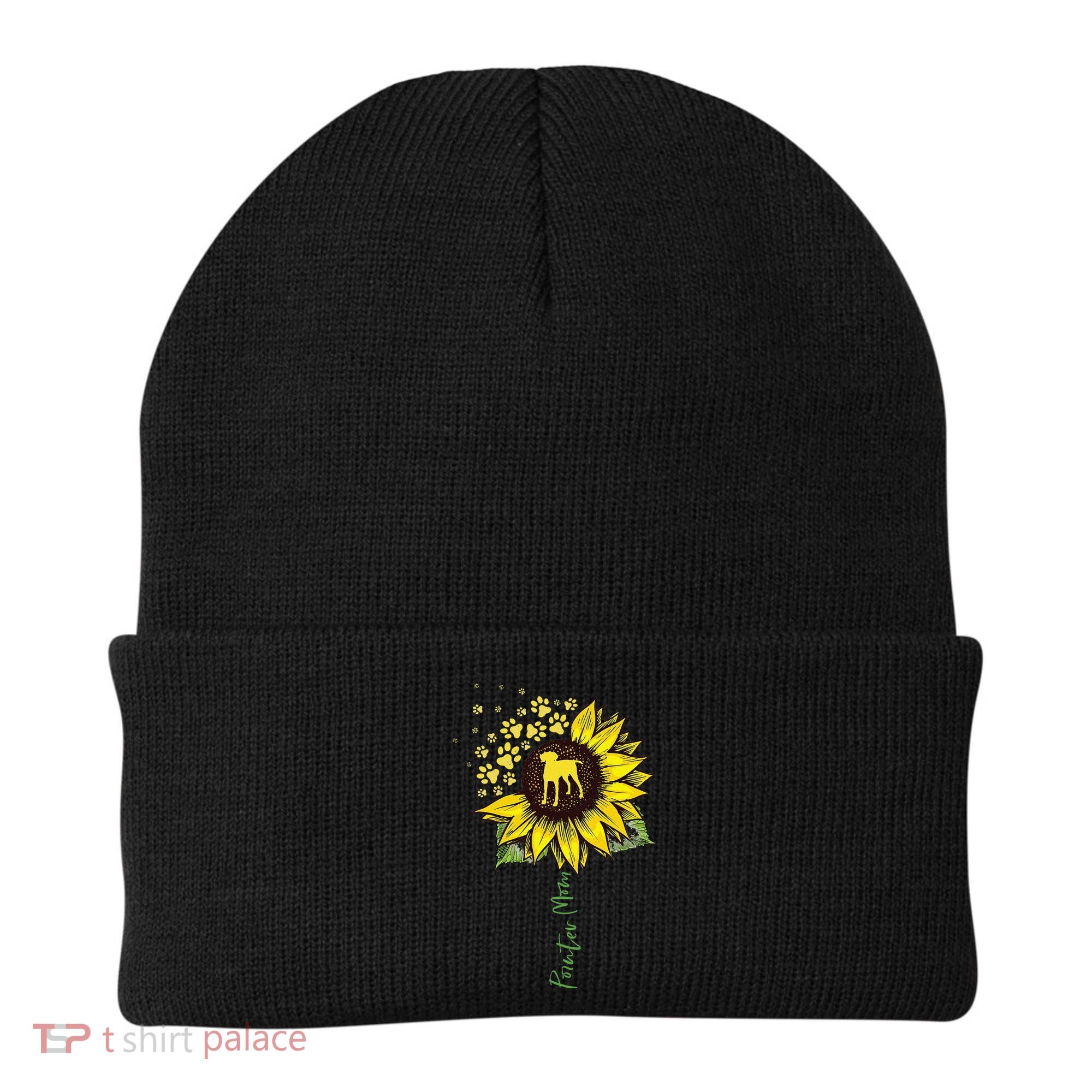 Pointer Mom Sunflower German Shorthaired Pointer Gifts Dog Beanie