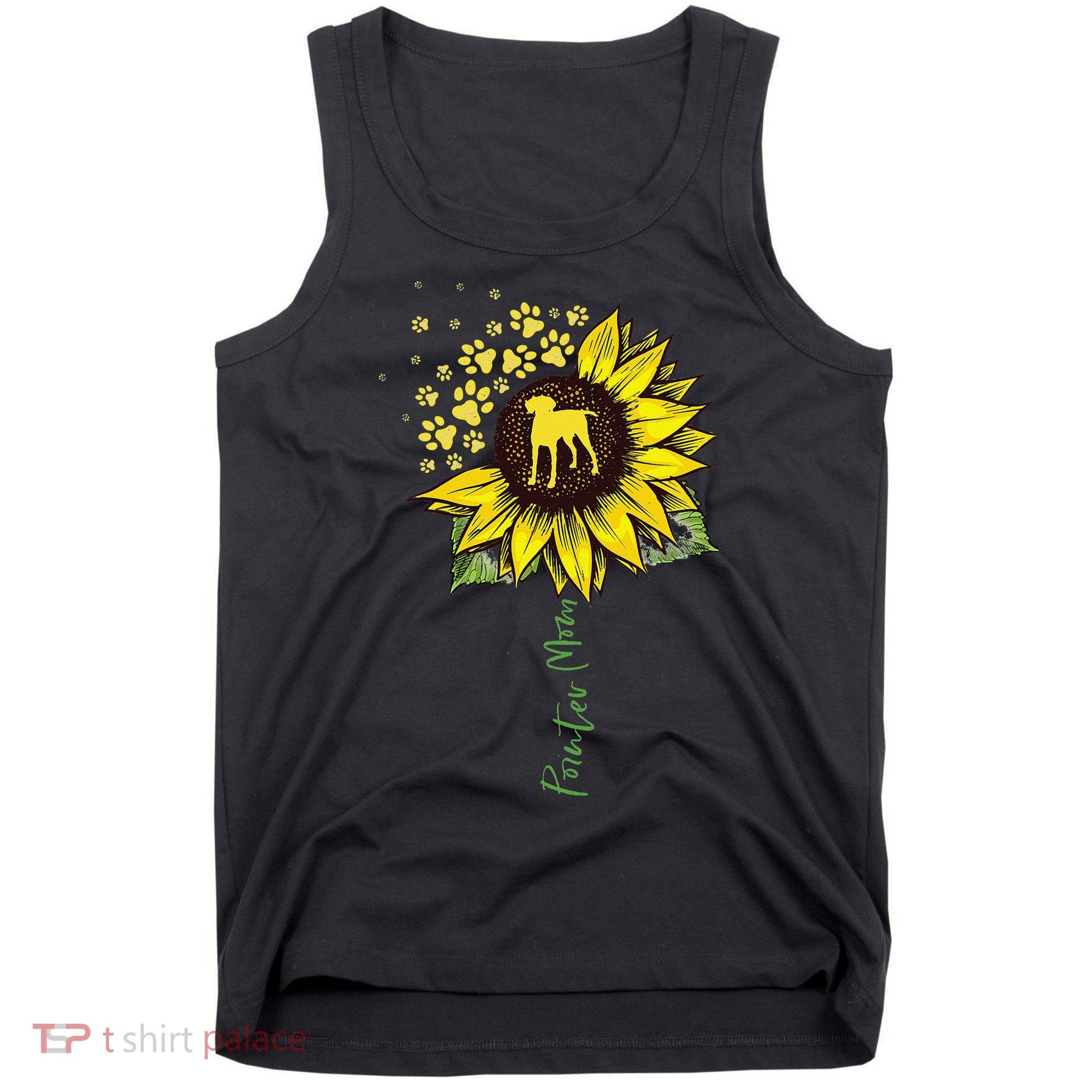 Pointer Mom Sunflower German Shorthaired Pointer Gifts Dog Tank Top