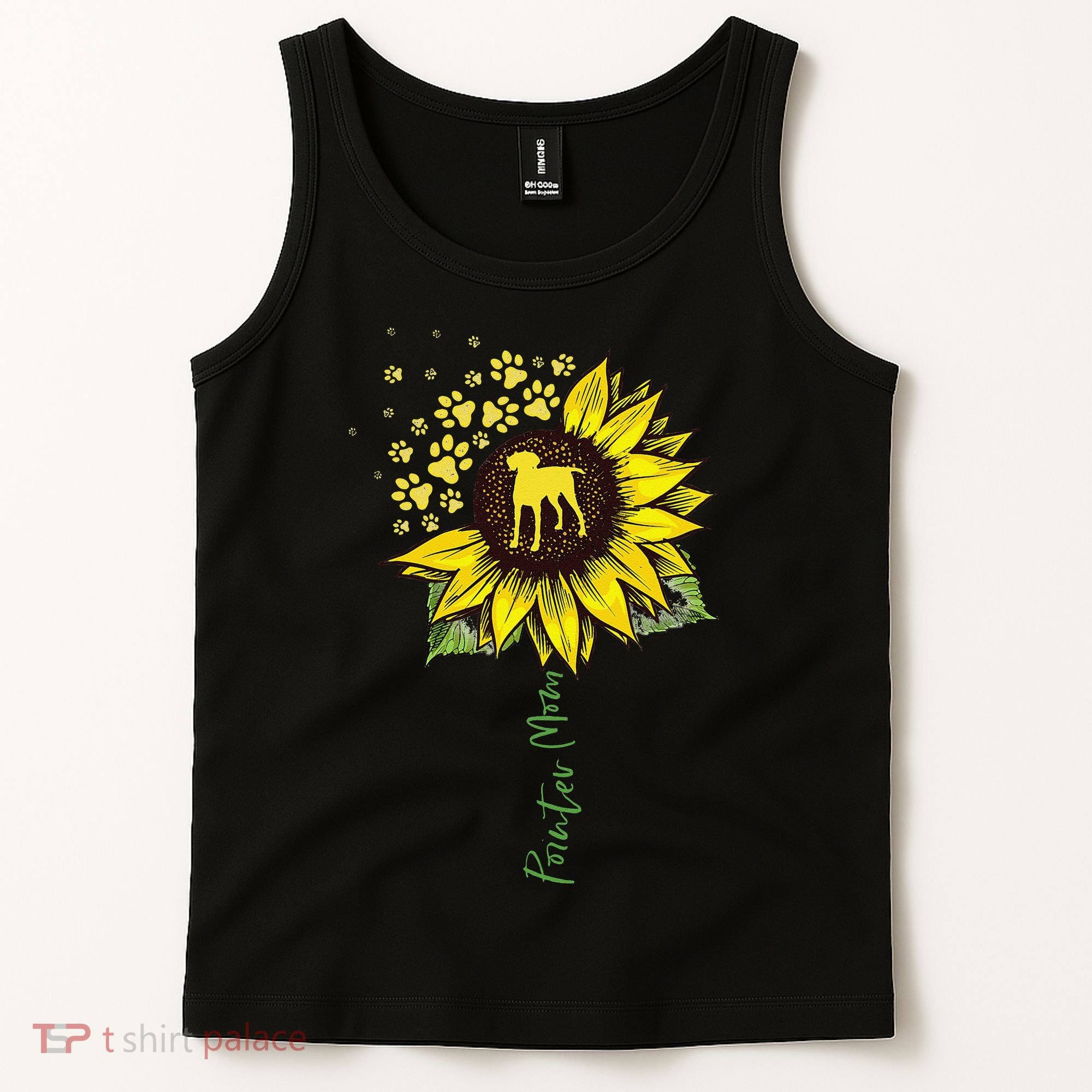 Pointer Mom Sunflower German Shorthaired Pointer Gifts Dog Tank Top