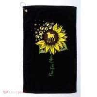 Pointer Mom Sunflower German Shorthaired Pointer Gifts Dog Golf Towel thumb 0