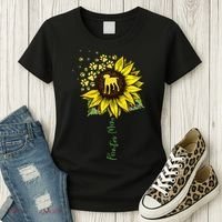 Pointer Mom Sunflower German Shorthaired Pointer Gifts Dog Women's T-Shirt thumb 3