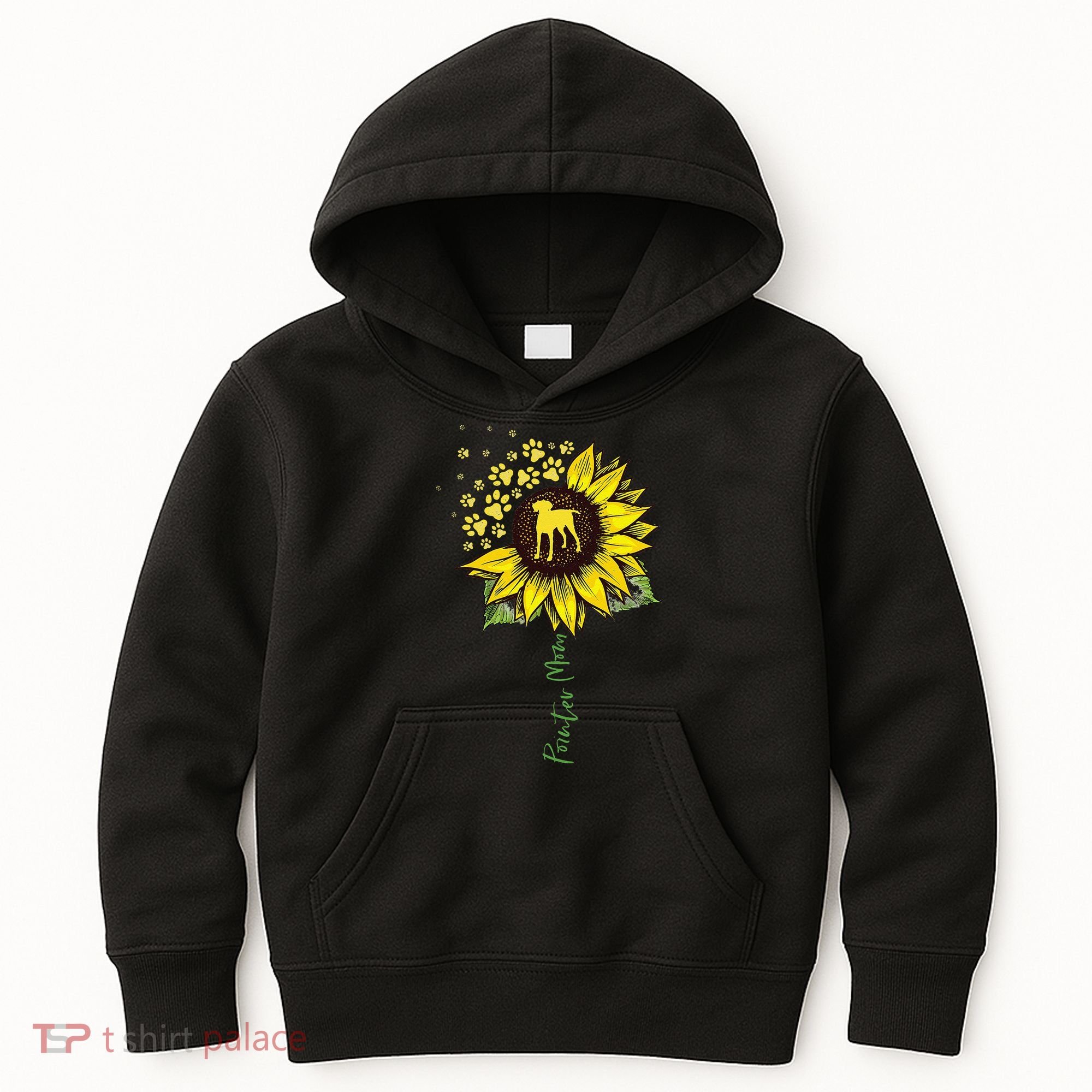 Pointer Mom Sunflower German Shorthaired Pointer Gifts Dog Kids Hoodie