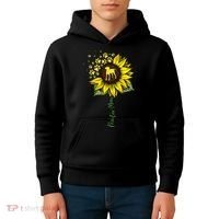 Pointer Mom Sunflower German Shorthaired Pointer Gifts Dog Kids Hoodie thumb 4