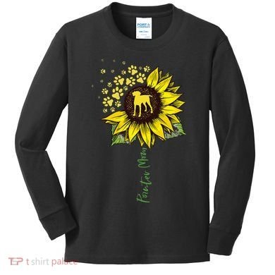Pointer Mom Sunflower German Shorthaired Pointer Gifts Dog Kids Long Sleeve Shirt