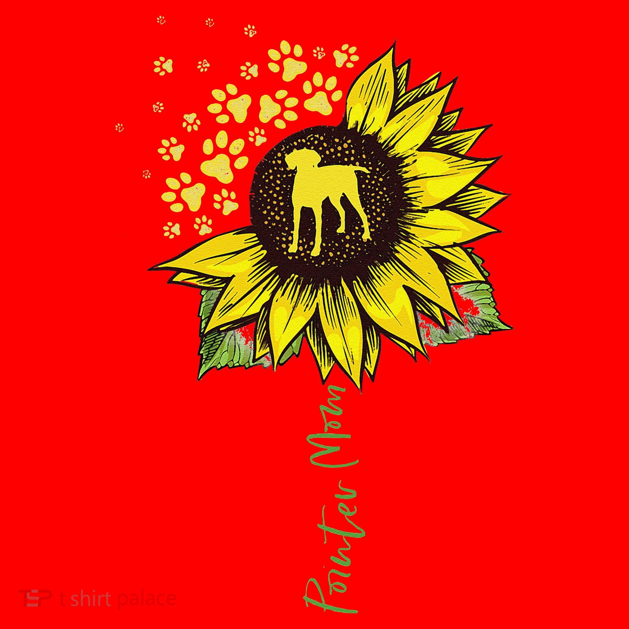 Pointer Mom Sunflower German Shorthaired Pointer Gifts Dog Santa Hat