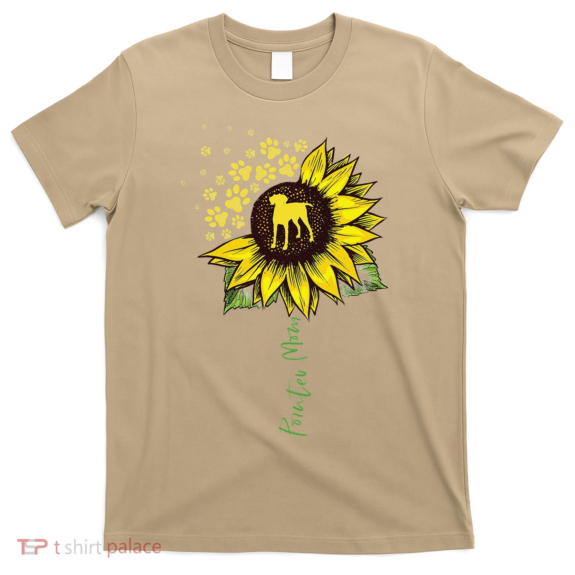 Pointer Mom Sunflower German Shorthaired Pointer Gifts Dog T-Shirt