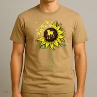 Pointer Mom Sunflower German Shorthaired Pointer Gifts Dog T-Shirt thumb 3