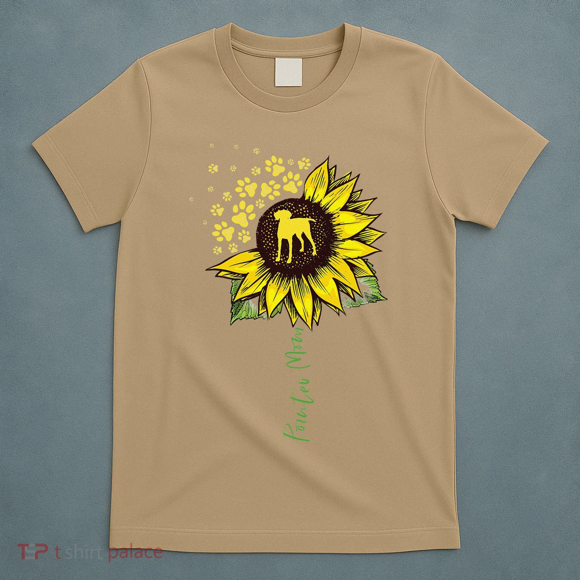 Pointer Mom Sunflower German Shorthaired Pointer Gifts Dog T-Shirt