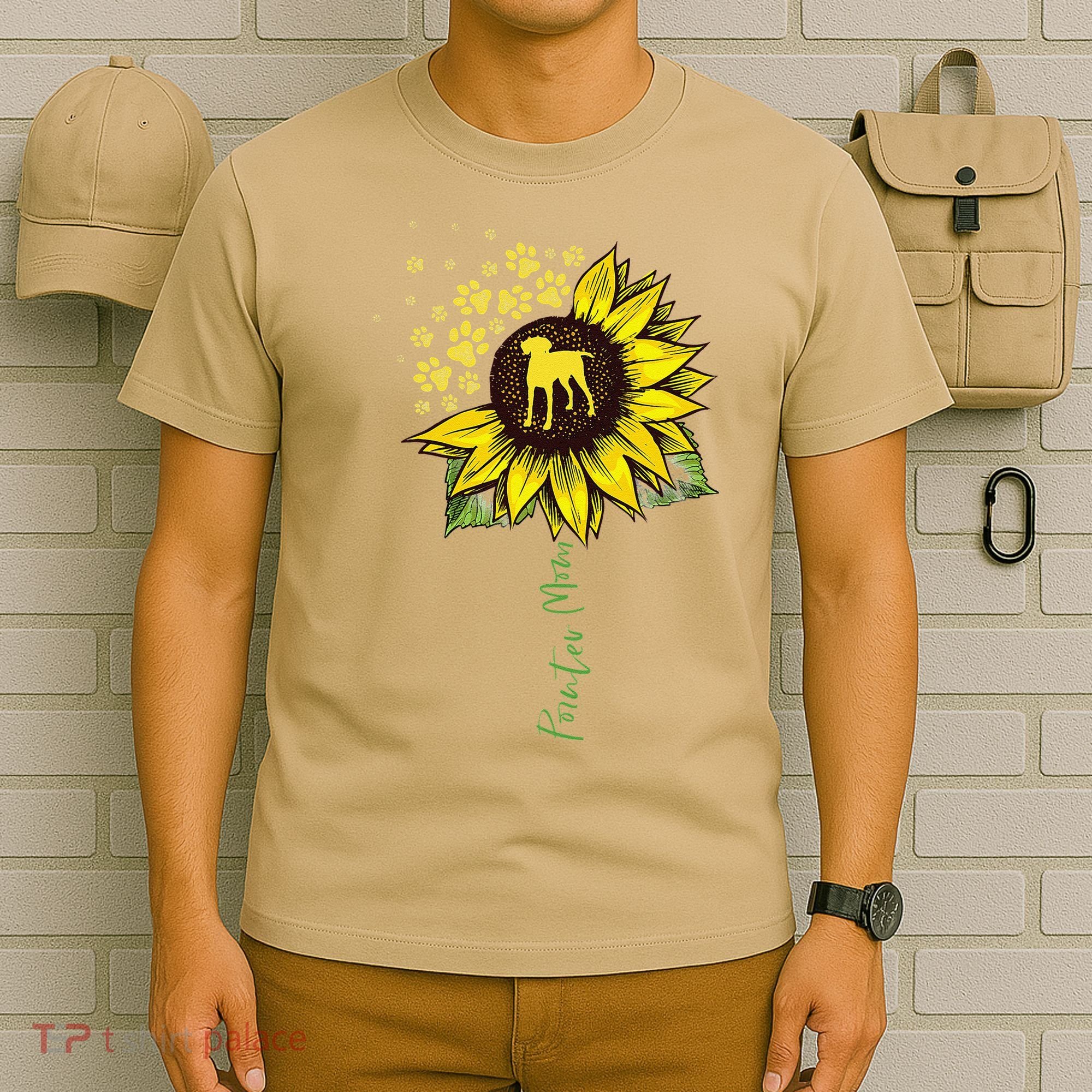 Pointer Mom Sunflower German Shorthaired Pointer Gifts Dog T-Shirt