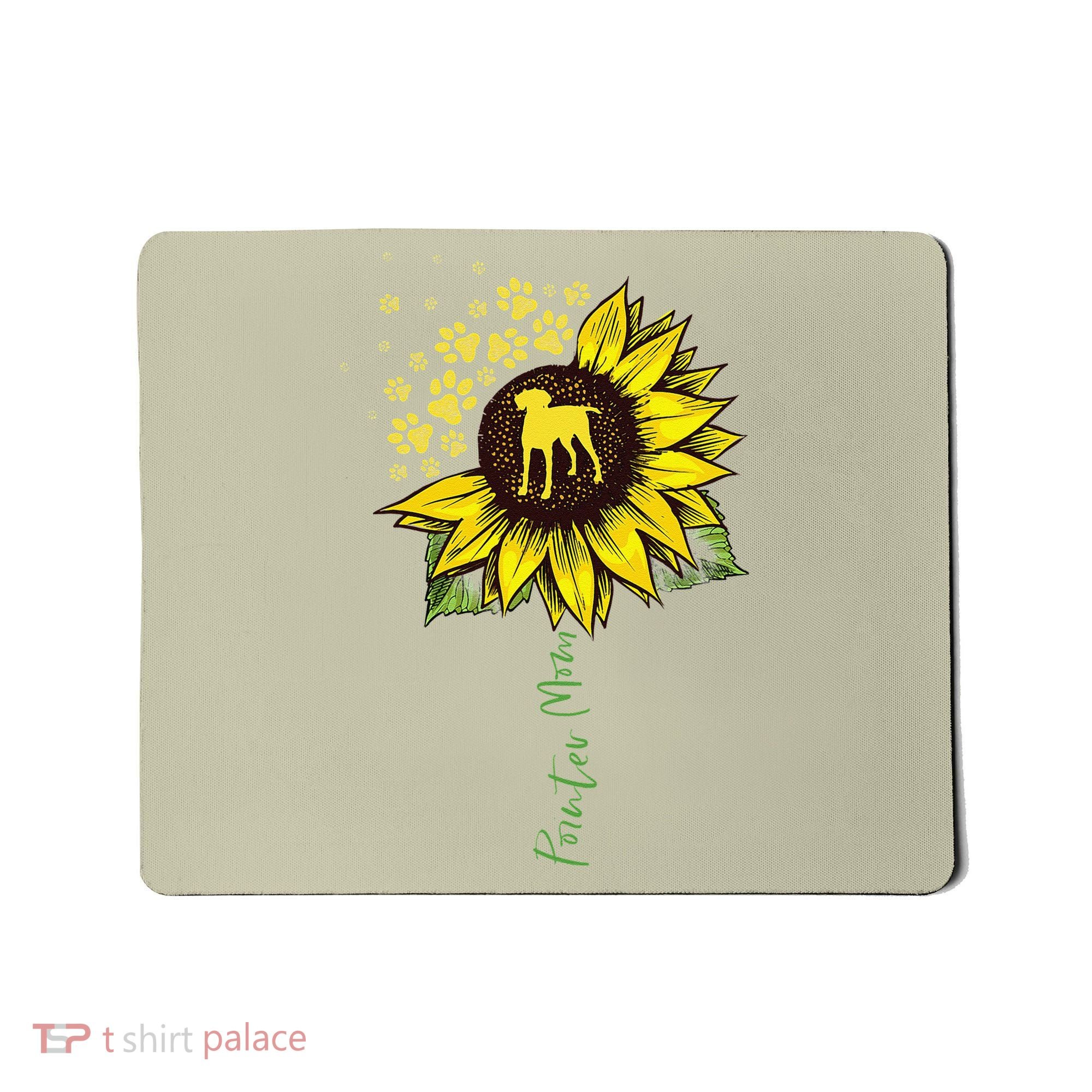 Pointer Mom Sunflower German Shorthaired Pointer Gifts Dog Mousepad