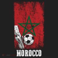 Patriotic Moroccan Soccer Player Morocco Flag Soccer Ball Gift Women's Sweatshirt thumb 2