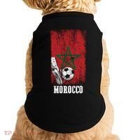 Patriotic Moroccan Soccer Player Morocco Flag Soccer Ball Gift Doggie Tank thumb 0