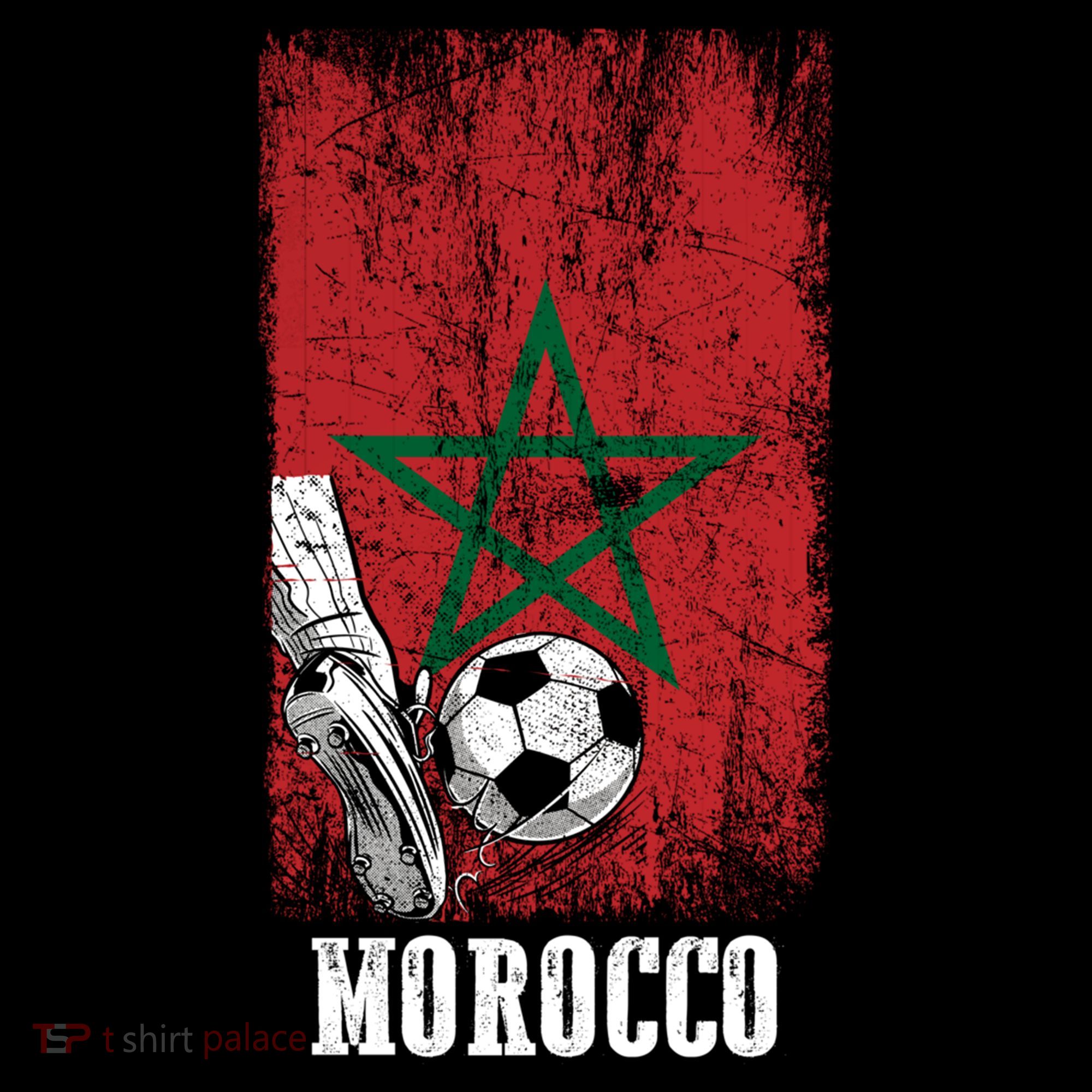 Patriotic Moroccan Soccer Player Morocco Flag Soccer Ball Gift Coffee Mug