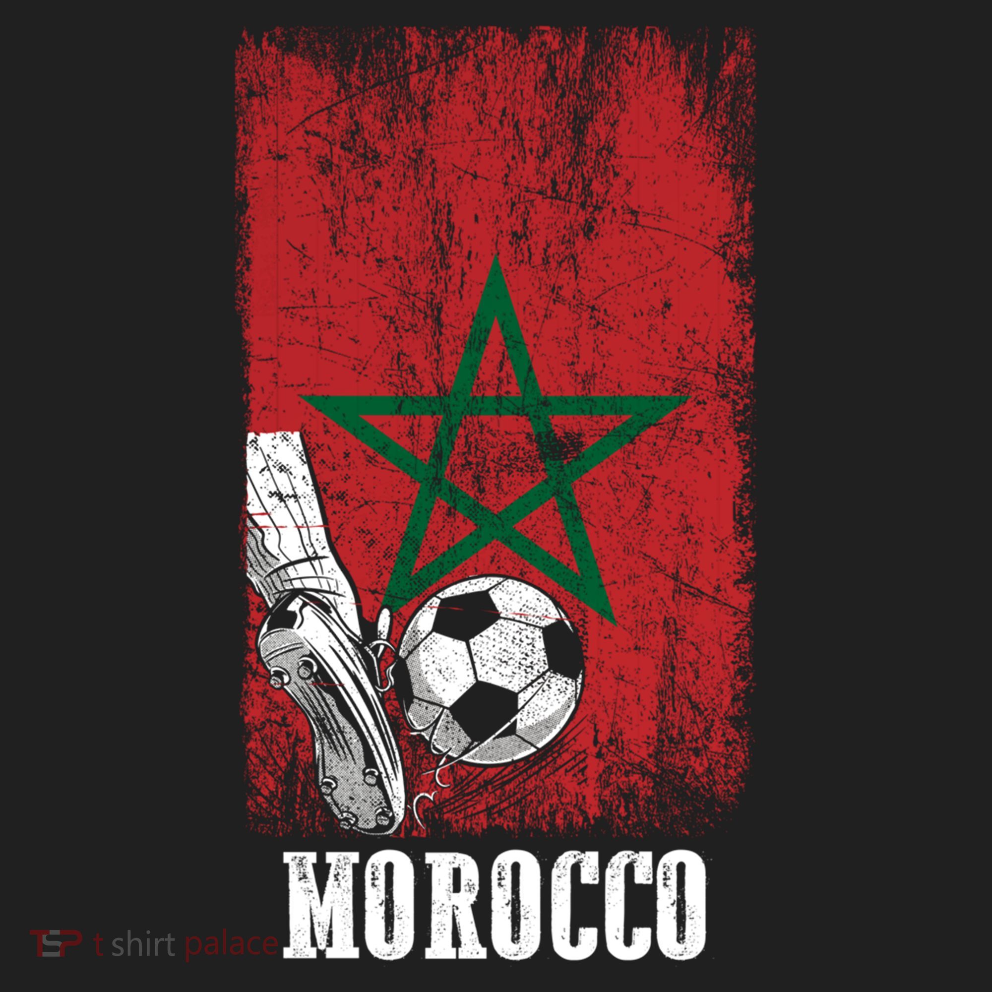 Patriotic Moroccan Soccer Player Morocco Flag Soccer Ball Gift Hat