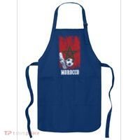 Patriotic Moroccan Soccer Player Morocco Flag Soccer Ball Gift Apron thumb 0