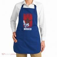 Patriotic Moroccan Soccer Player Morocco Flag Soccer Ball Gift Apron thumb 2