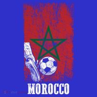 Patriotic Moroccan Soccer Player Morocco Flag Soccer Ball Gift Polo thumb 2