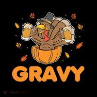 Pour Me Some Gravy On Me Beer Turkey Thanksgiving Coffee Mug thumb 5