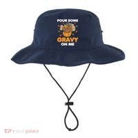 Pour Me Some Gravy On Me Beer Turkey Thanksgiving Bucket Hat thumb 0
