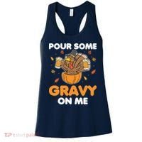 Pour Me Some Gravy On Me Beer Turkey Thanksgiving Women's Tank Top thumb 0