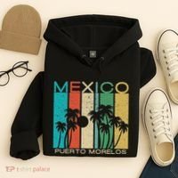 Puerto Morelos Souvenir Mexico Summer Gift Hoodie thumb 4