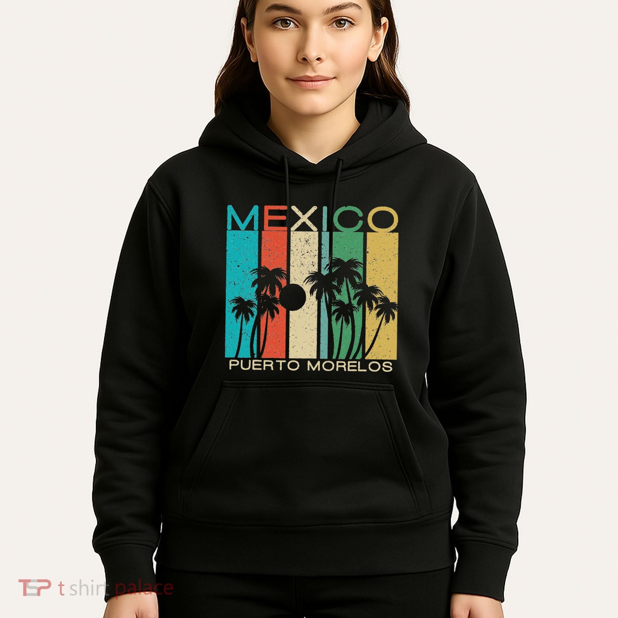 Puerto Morelos Souvenir Mexico Summer Gift Hoodie