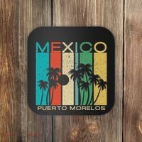 Puerto Morelos Souvenir Mexico Summer Gift Coaster thumb 0