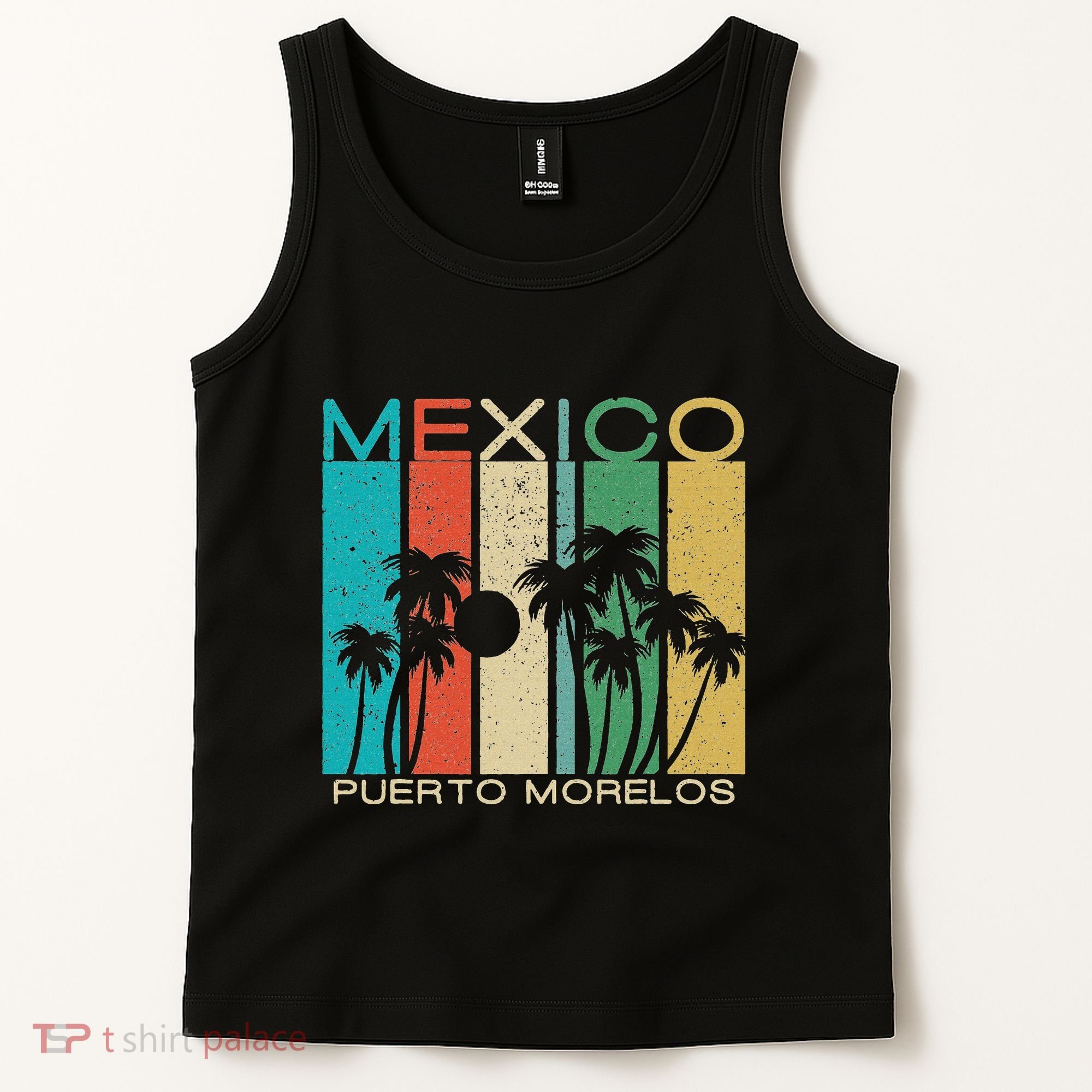 Puerto Morelos Souvenir Mexico Summer Gift Tank Top