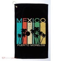 Puerto Morelos Souvenir Mexico Summer Gift Golf Towel thumb 0