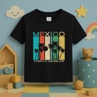 Puerto Morelos Souvenir Mexico Summer Gift Toddler T-Shirt thumb 3
