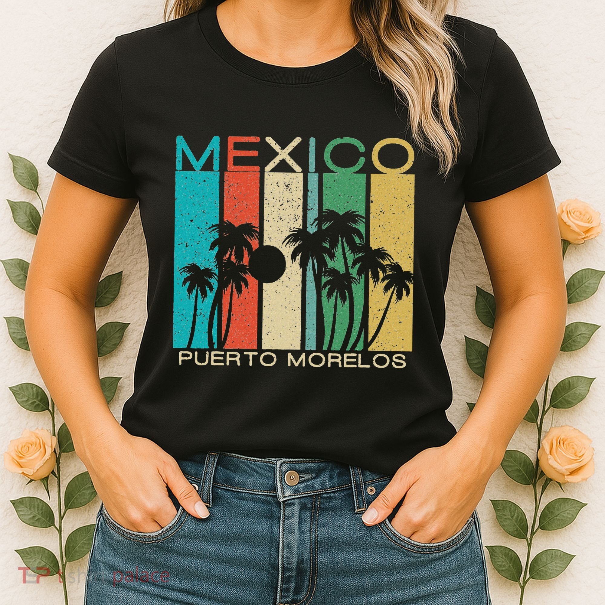 Puerto Morelos Souvenir Mexico Summer Gift Women's T-Shirt