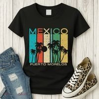 Puerto Morelos Souvenir Mexico Summer Gift Women's T-Shirt thumb 3