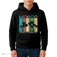 Puerto Morelos Souvenir Mexico Summer Gift Kids Hoodie thumb 4