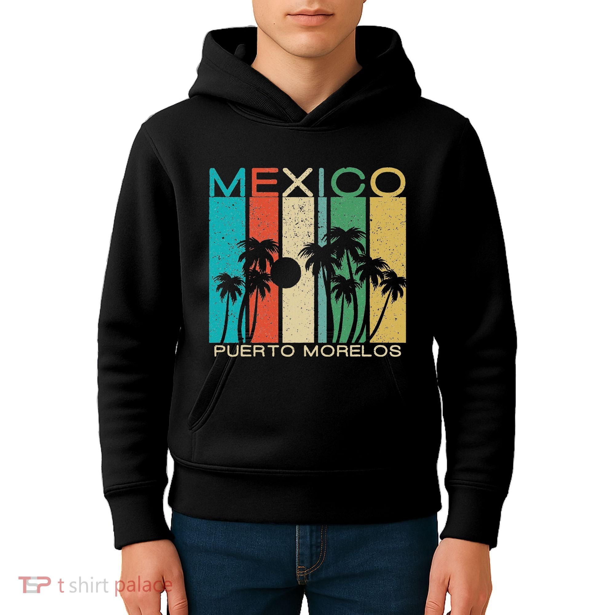 Puerto Morelos Souvenir Mexico Summer Gift Kids Hoodie