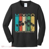 Puerto Morelos Souvenir Mexico Summer Gift Kids Long Sleeve Shirt thumb 0