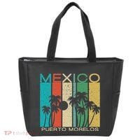 Puerto Morelos Souvenir Mexico Summer Gift Tote Bag thumb 0