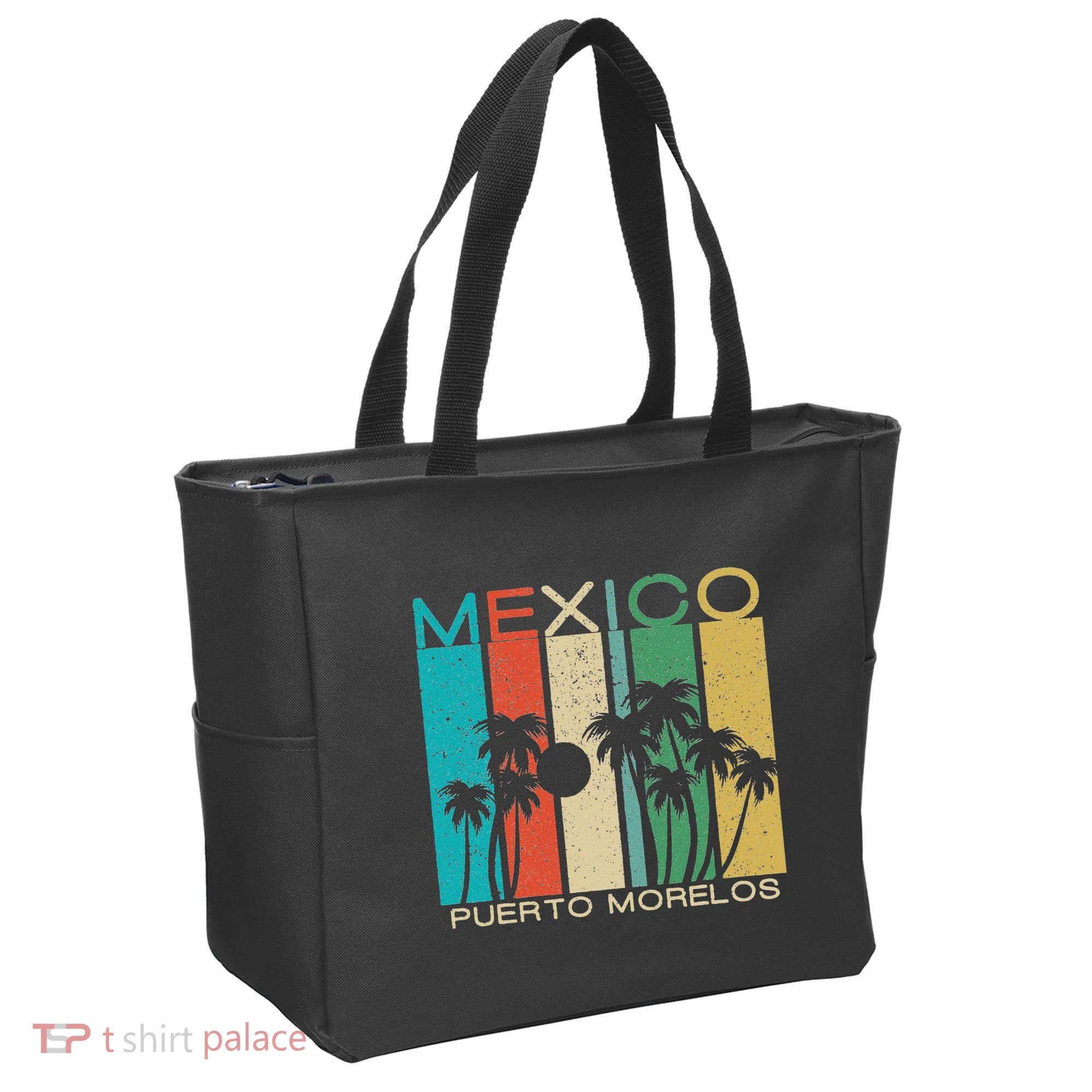 Puerto Morelos Souvenir Mexico Summer Gift Tote Bag