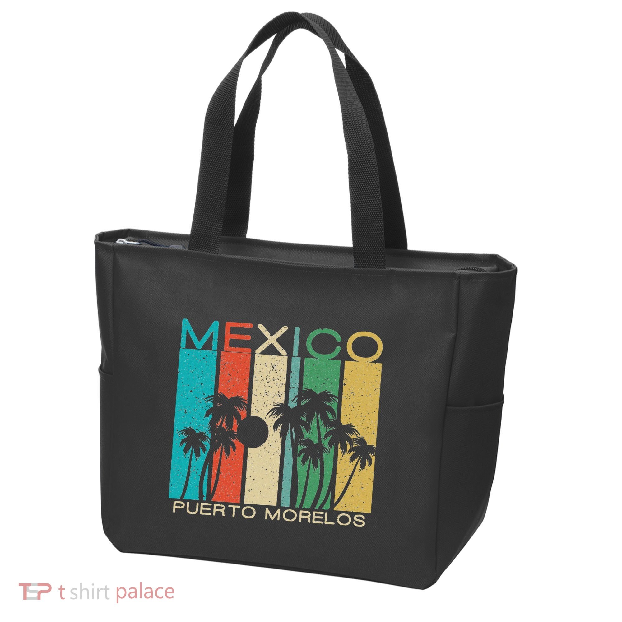Puerto Morelos Souvenir Mexico Summer Gift Tote Bag