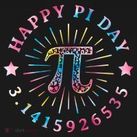 Pi Math Teacher Funny Gift Happy Pi Day With Tie Dye Style Cool Gift USA-Made Doggie Bandana thumb 2