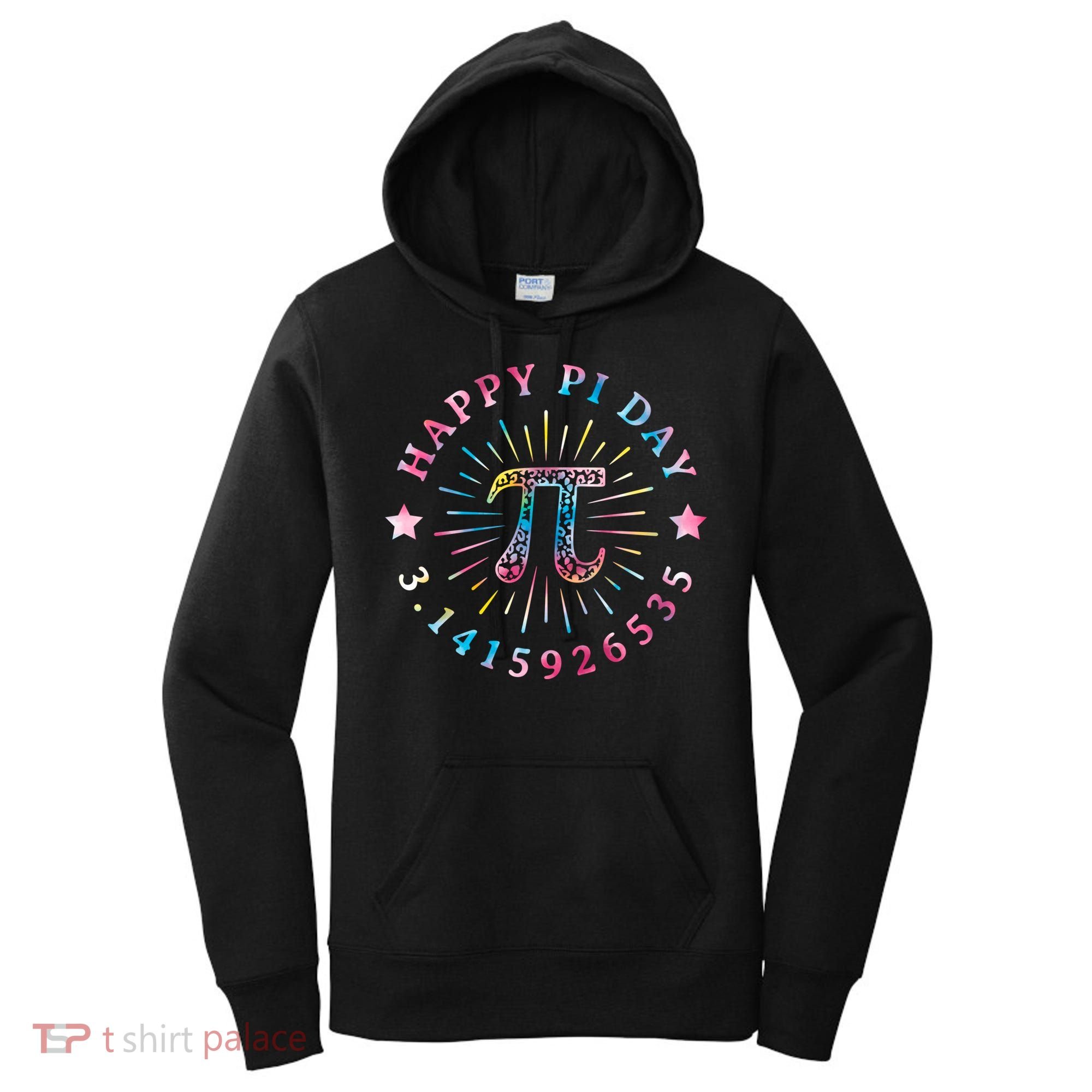 Pi Math Teacher Funny Gift Happy Pi Day With Tie Dye Style Cool Gift Women's Hoodie