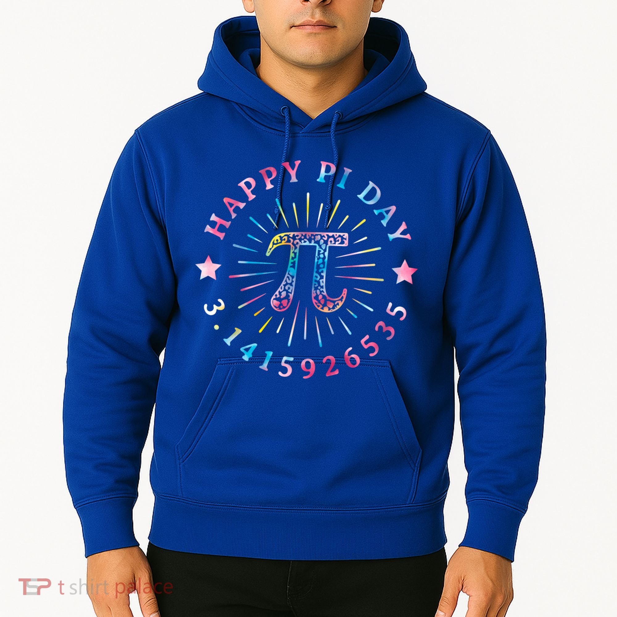 Pi Math Teacher Funny Gift Happy Pi Day With Tie Dye Style Cool Gift Hoodie