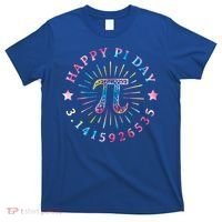 Pi Math Teacher Funny Gift Happy Pi Day With Tie Dye Style Cool Gift T-Shirt thumb 0