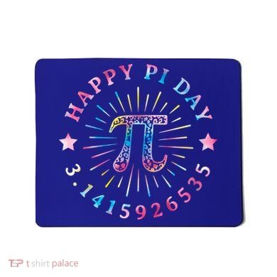 Pi Math Teacher Funny Gift Happy Pi Day With Tie Dye Style Cool Gift Mousepad